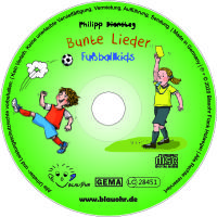 CD Label Bunte Lieder Fußballkids
