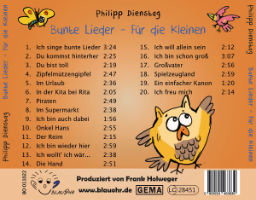 CD Cover Bunte Lieder Für die Kleinen hinten