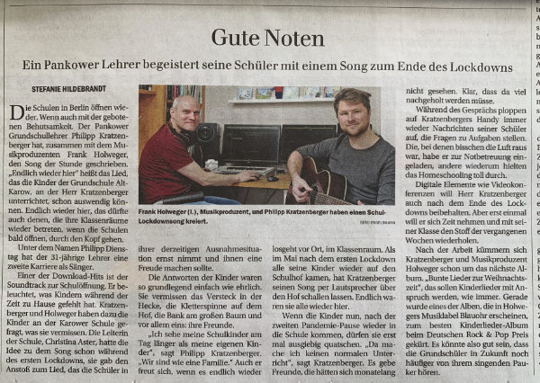 Berliner Zeitung Artikel vom 17.02.2021